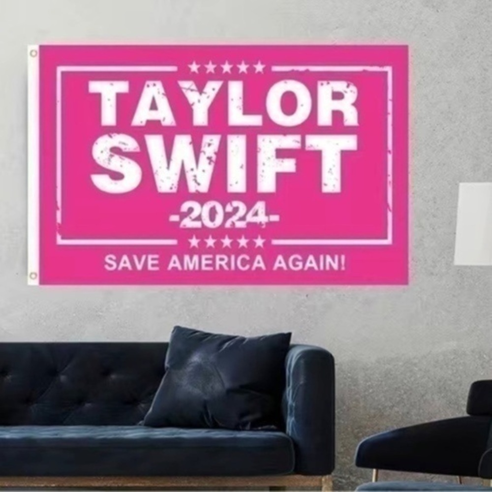 Taylor Swift Pink & White Save América 2024 Flag